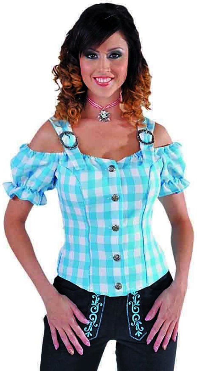 Boeren Tirol & Oktoberfest Kostuum | Tiroler Blouse Alpentoppen Vrouw | Small | Bierfeest | Verkleedkleding